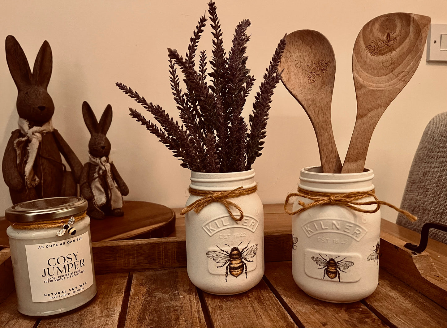 ✨ Hand-Painted Kilner Bee Jars – Beautiful & Versatile! 🐝🌿