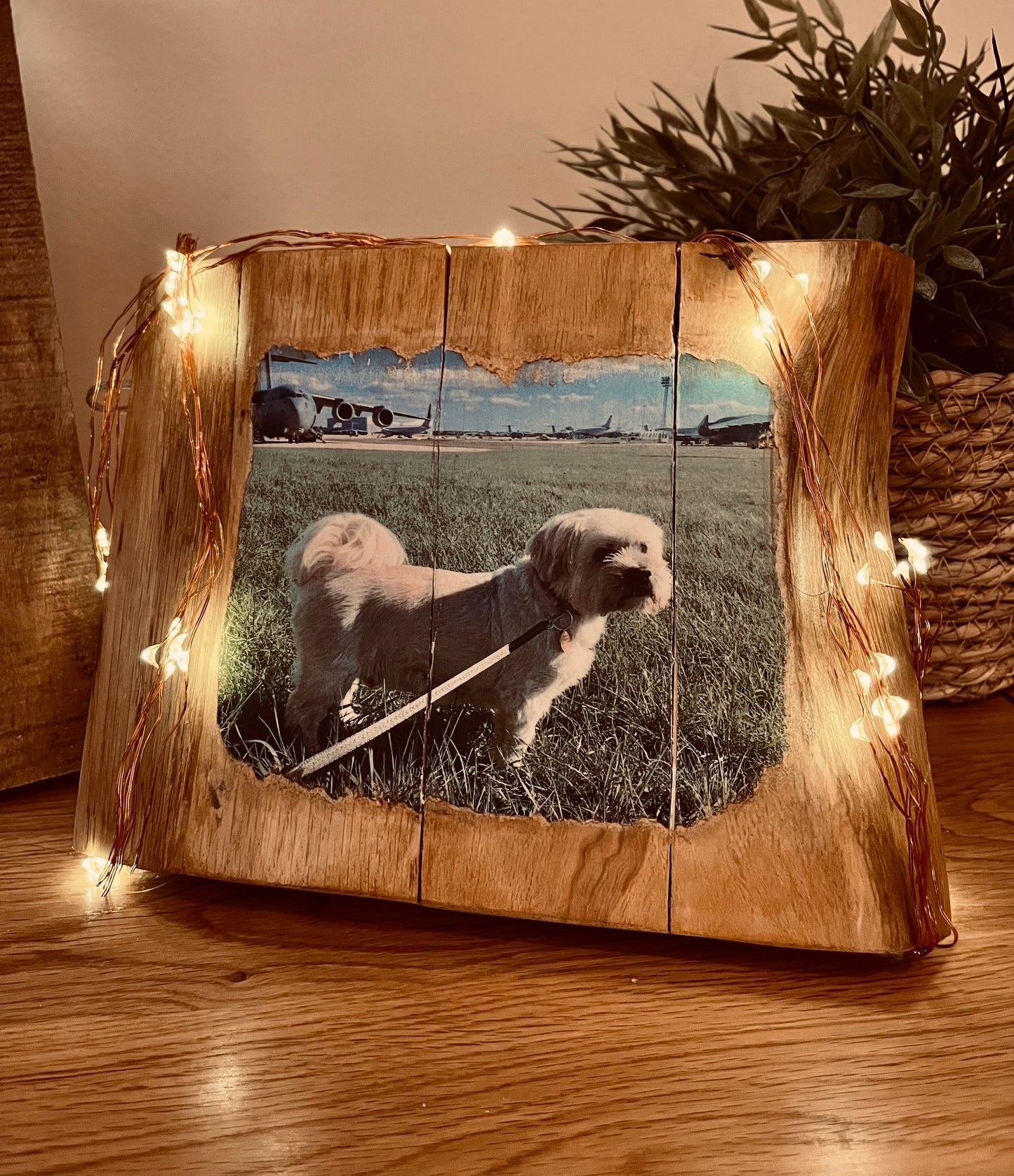 🌿 Timeless Oak Photo Plaques – For Pets and Loved Ones 🌿