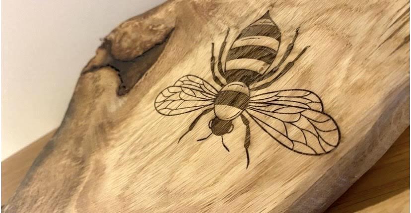 Hand-finished solid oak, personalised engraving included. Made to order in Bristol.